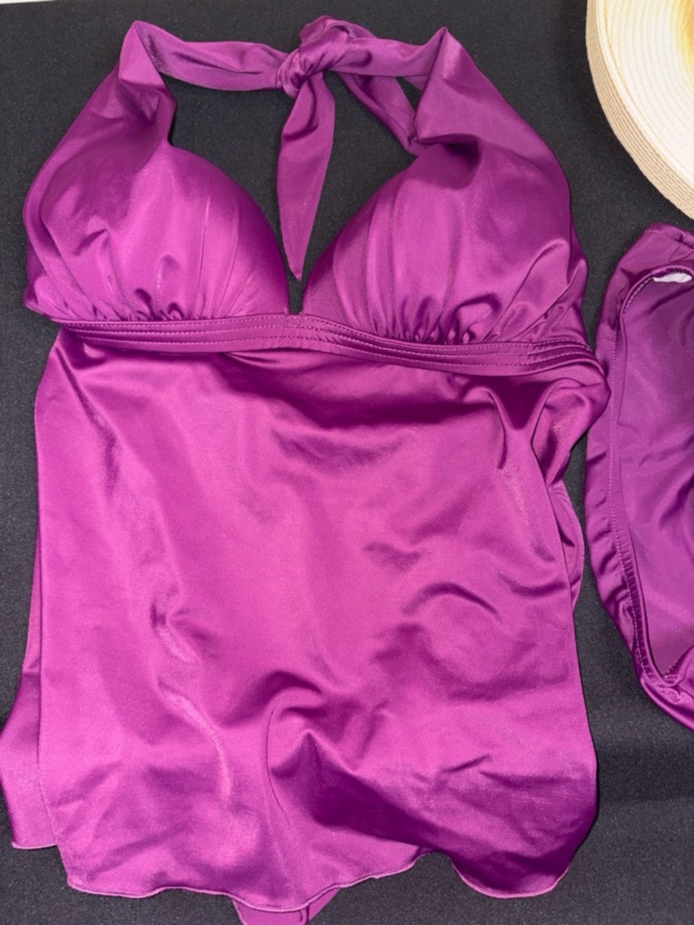 VENUS Purple Halter Tankini Top